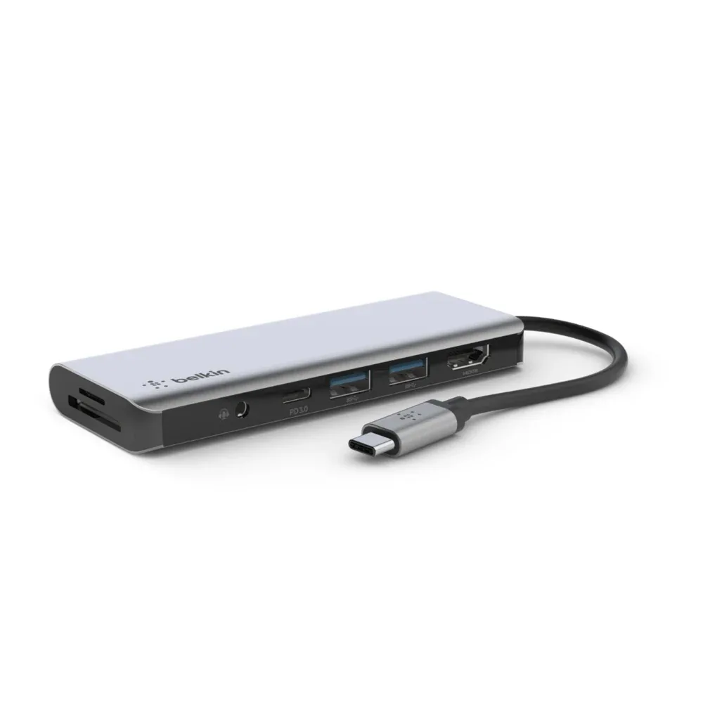 Adaptador Belkin Multiportas Connect USB-C 7 em 1