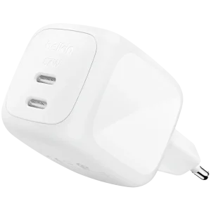 Adaptador de corrente Belkin 67w Dual USB-C PPS, Branco