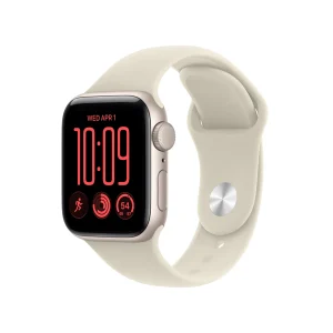 Apple Watch SE 3 GPS, caixa em alumínio luz das estrelas de 40 mm com Bracelete desportiva areia - M/L