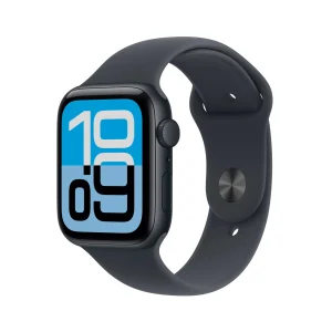 Apple Watch SE 3 GPS, Caixa em alumínio meia-noite de 44 mm com Bracelete desportiva meia-noite - M/L