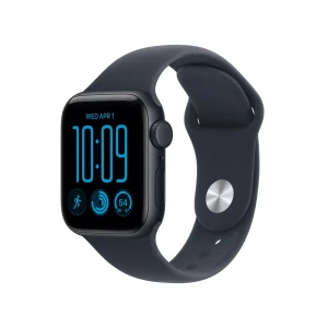 Apple Watch SE 3 GPS + Cellular, caixa em alumínio meia‑noite de 40 mm com Bracelete desportiva azul Navy - M/L
