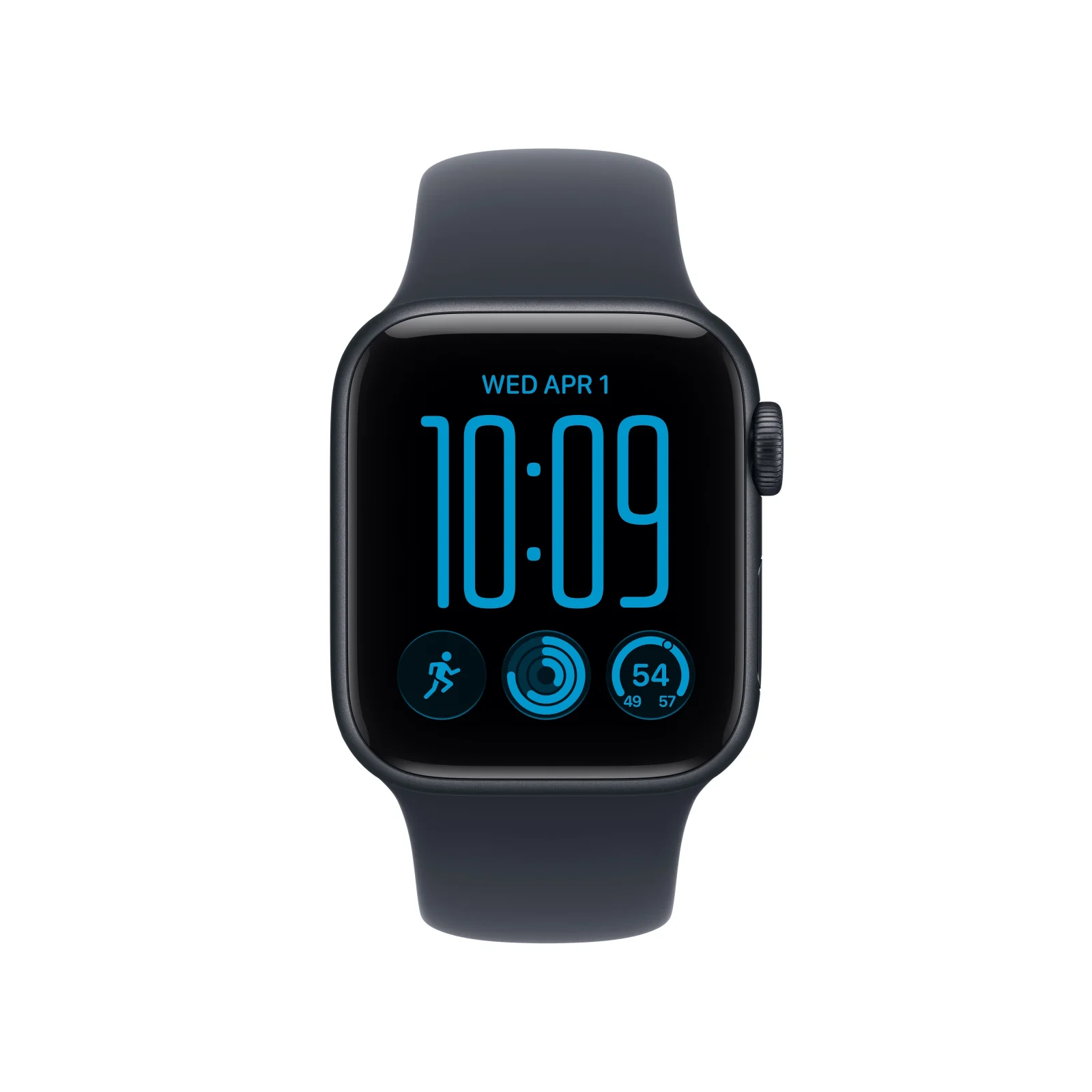 Apple Watch SE 3 GPS + Cellular, caixa em alumínio meia‑noite de 40 mm com Bracelete desportiva azul Navy - M/L - Image 2