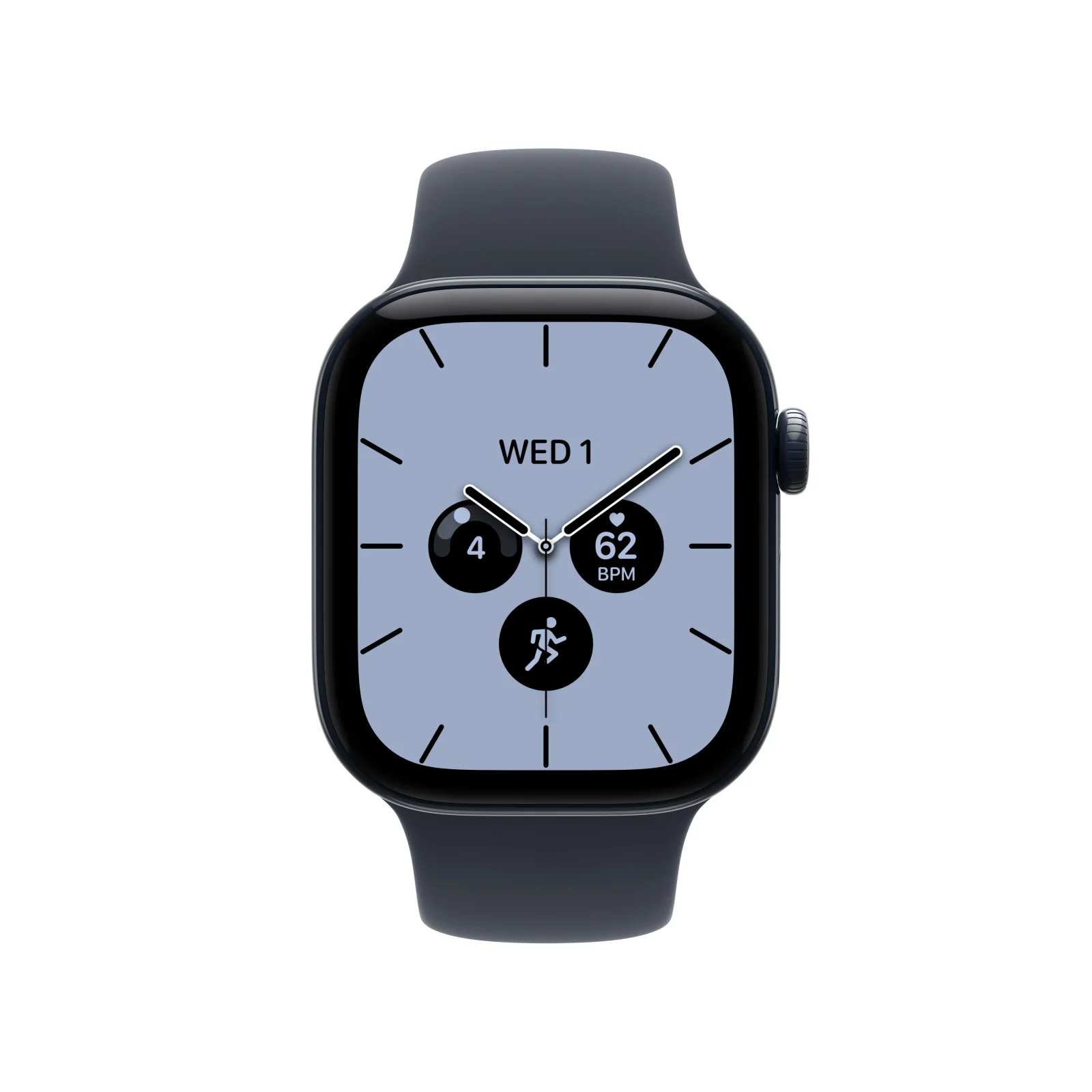 Apple Watch Series 12 GPS + Cellular, caixa em cerâmica azul noite de 42 mm com Bracelete desportiva azul Navy - S/M - Image 2