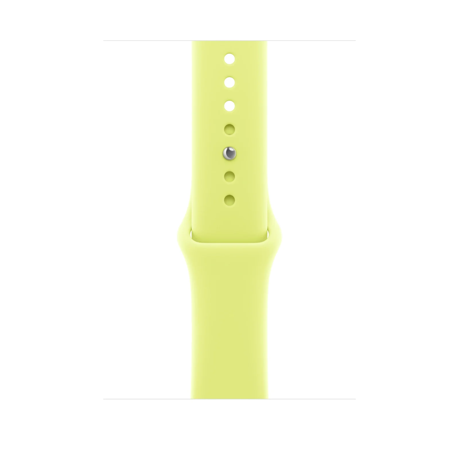 Bracelete desportiva amarelo‑néon de 46 mm - S/M