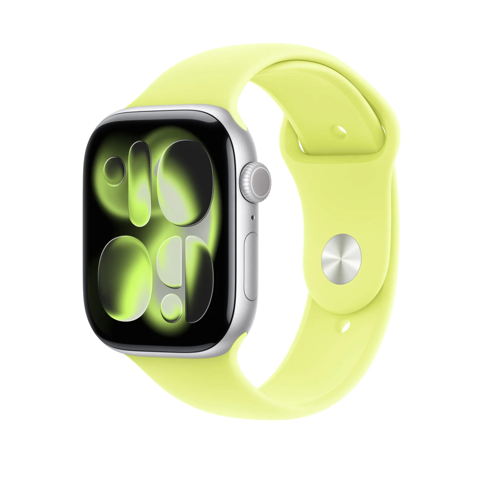 Bracelete desportiva amarelo‑néon de 46 mm - S/M - Image 2