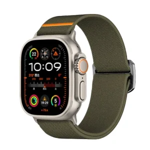 Bracelete Inmove Apple Watch Nylon 44/45/46/49mm Jun Green