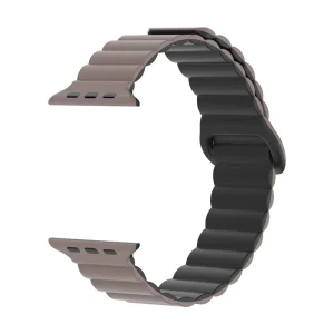 Bracelete Silicone Inmove Apple Watch Magnetic 38/40/41/42mm Chocolate/Preto