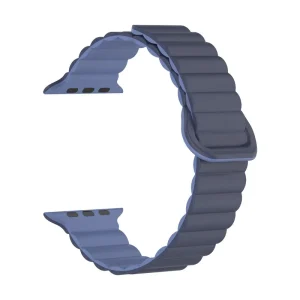 Bracelete Silicone Inmove Apple Watch Magnetic 44/45/46/49mm Dark/Light Blue
