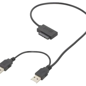 Cabo Adaptador USB para SATA suporta 1x slim SATA 13-pin SSD 0,5m