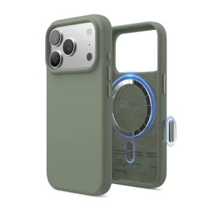 Capa Elago Magnetic Silicone iPhone 17 Pro / 18 Pro Khaki Green