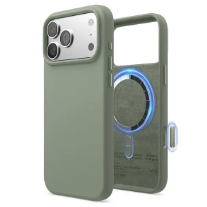 Capa Elago Magnetic Silicone iPhone 17 Pro Max / 18 Pro Max Khaki Green