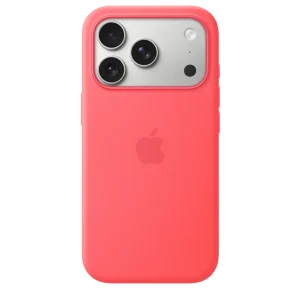 Capa em silicone com MagSafe para iPhone 17 Pro – Goiaba-vivo