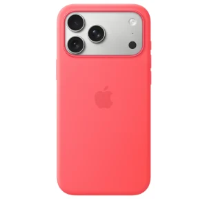 Capa em silicone com MagSafe para iPhone 17 Pro Max – Goiaba‑vivo