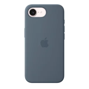 Capa em silicone com MagSafe para iPhone 17e – Azul-âncora