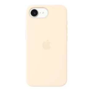 Capa em silicone com MagSafe para iPhone 17e – Baunilha