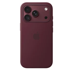 Capa em silicone com MagSafe para iPhone 18 Pro - Bordô