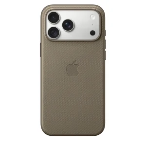 Capa em tecido TechWoven com MagSafe para iPhone 18 Pro Max – Castanho‑toupeira