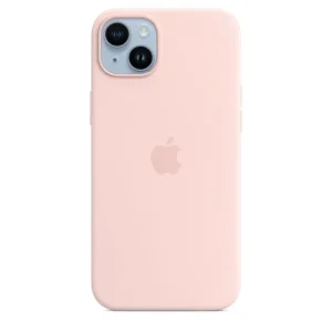 Capa Silicone MagSafe iPhone 14 Plus - Rosa giz