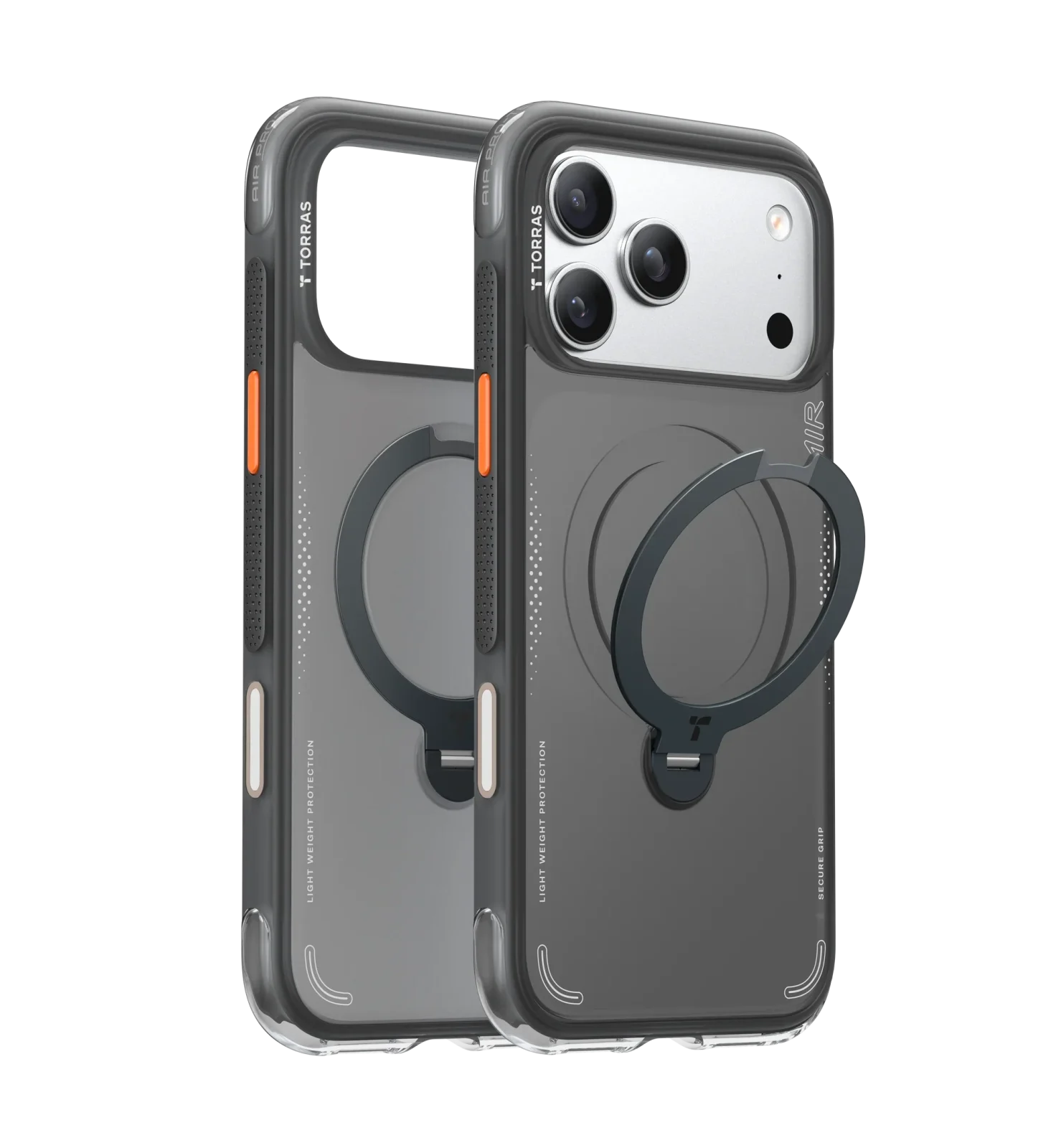 Capa Torras Ostand O3 Air iPhone 17 Pro Shadow Black