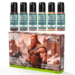 Conjunto de tintas Opaque Acrylic Paint Set - Flesh Colours Pele