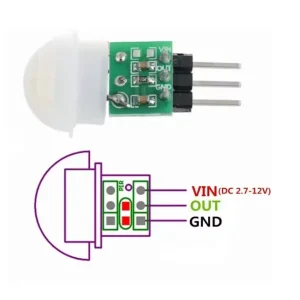 Detetor PIR sensor PIR am312 2.7 a 12v