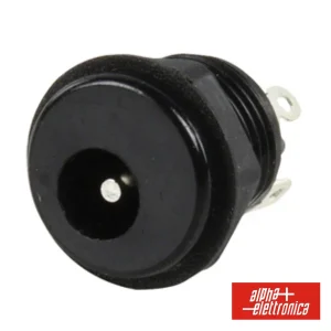 Ficha Alimentação DC Macho Painel 5.5-2.1mm