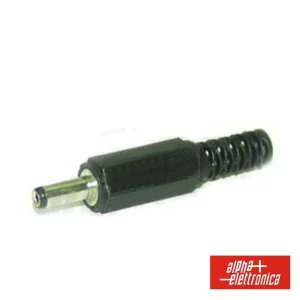 Ficha Alimentação Jack DC Fêmea Pvc Ø 3,4/1,36 10mm