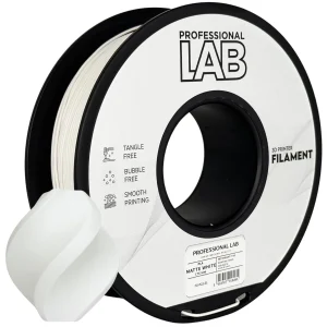 Filamento PLA Branco Mate - Diametro 1,75mm - Bobina 1kg Professional Lab