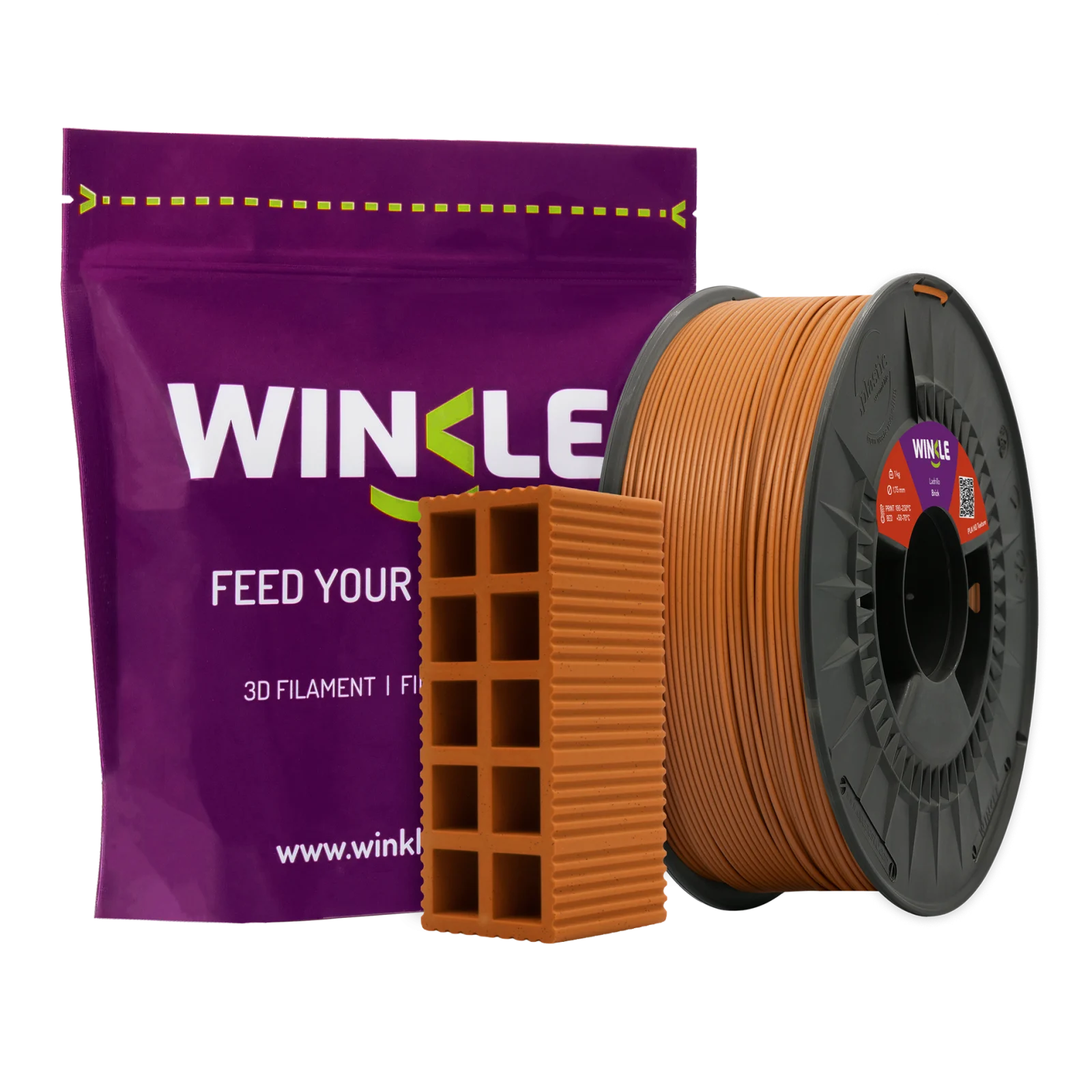 Filamento PLA Ladrilho 1.75mm 1kg Winkle