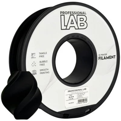 Filamento PLA + Preto - Diametro 1,75mm - Bobina 1kg Professional Lab - Image 2