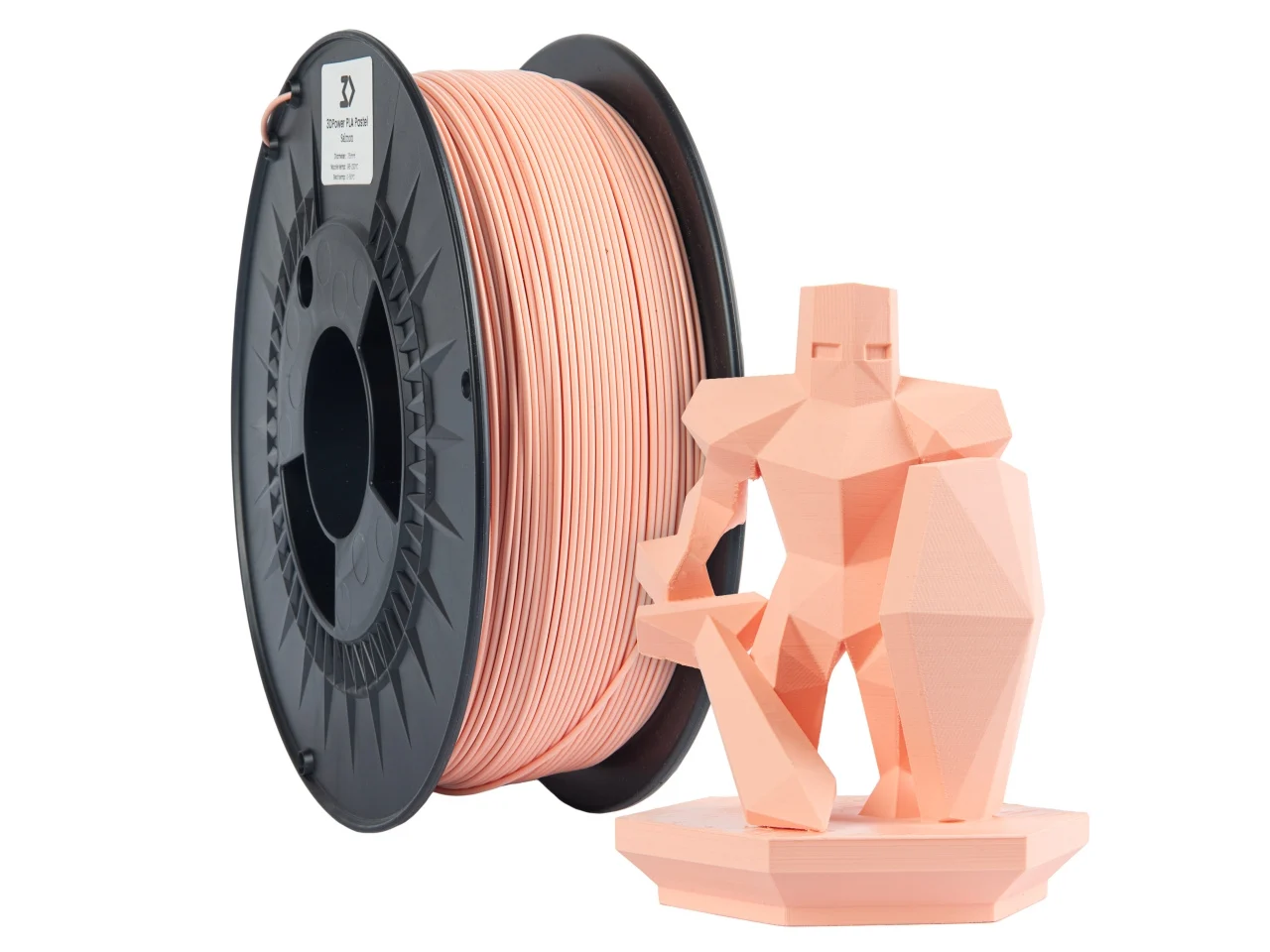 Filamento PLA Salmão Pastel 3DPower PLA 1.75mm 1kg
