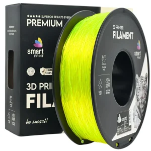 Filamento TPU Amarelo - Diametro 1,75mm - Bobina 1kg Smart Print 95A