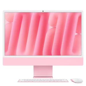 iMac com ecrã Retina 4,5K de 24 polegadas: Processador M4 da Apple com CPU 10-core e GPU 10-core, 24GB RAM, 512 GB SSD - Rosa