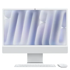 iMac com ecrã Retina 4,5K de 24 polegadas: Processador M4 da Apple com CPU 8-core e GPU 8-core, 256 GB SSD - Prateado