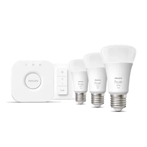 Kit inicial: 3 Lâmpadas inteligentes E27 (1100) + interruptor de regulação da intensidade da luz - Image 2