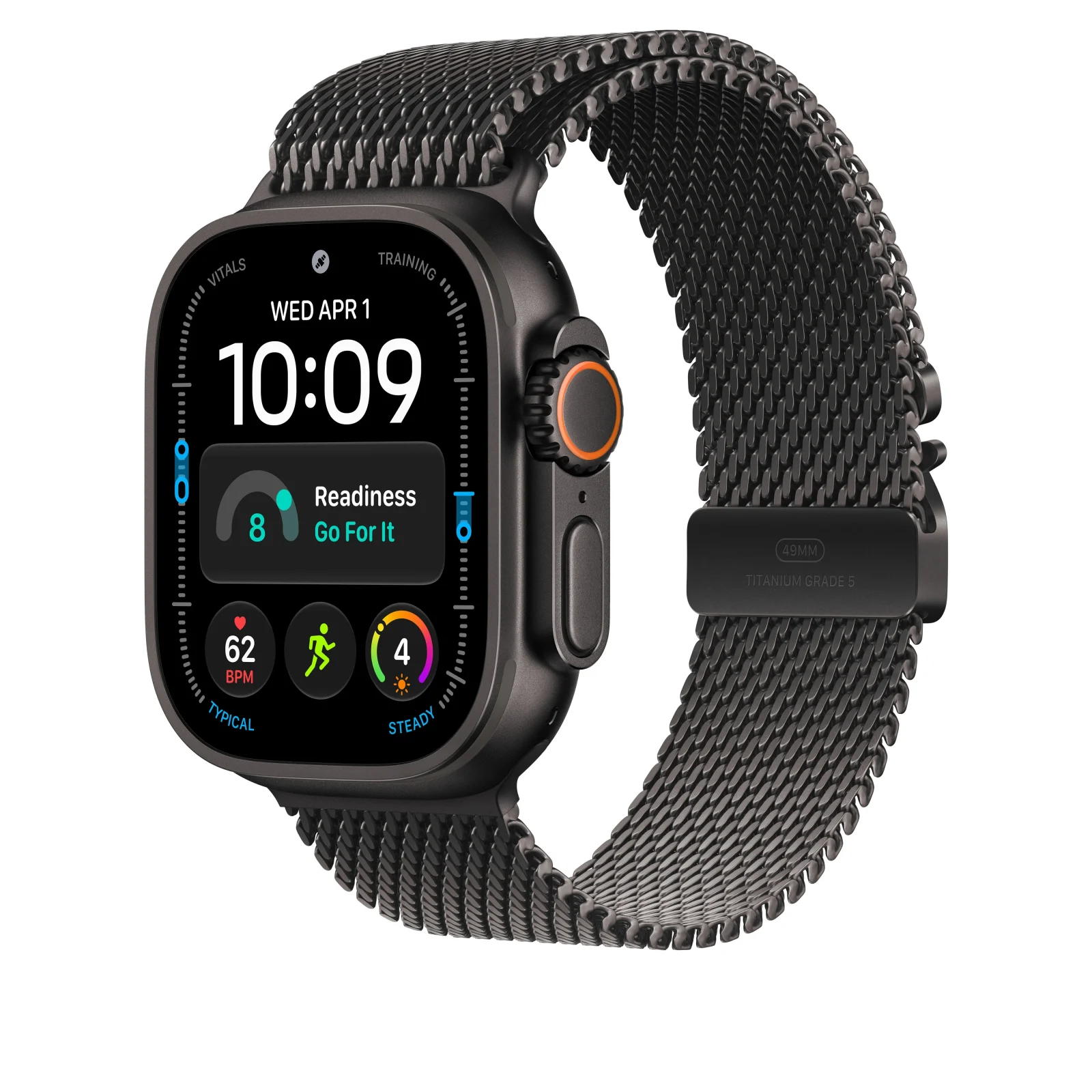 Loop milanesa em titânio preto de 49 mm - L - Image 2