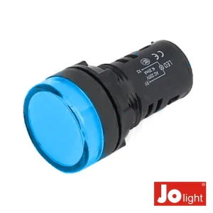 Luz Piloto Redondo De Painel 19,5mm 230V Azul Jolight