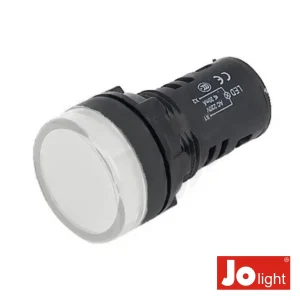 Luz Piloto Redondo De Painel 19,5mm 230V Branco