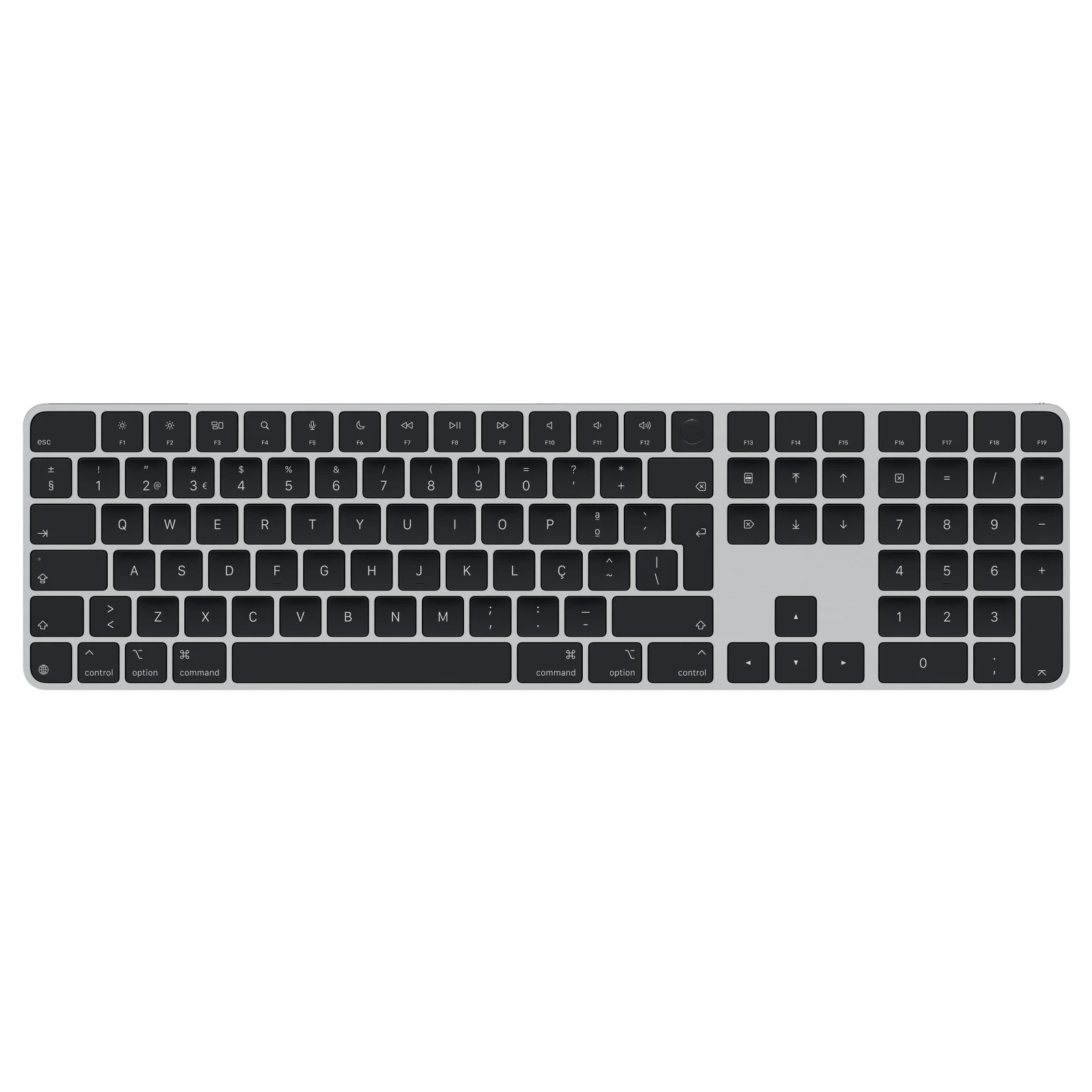 Magic Keyboard com Touch ID e teclado numérico para modelos de Mac com processador Apple - Português - Teclas pretas
