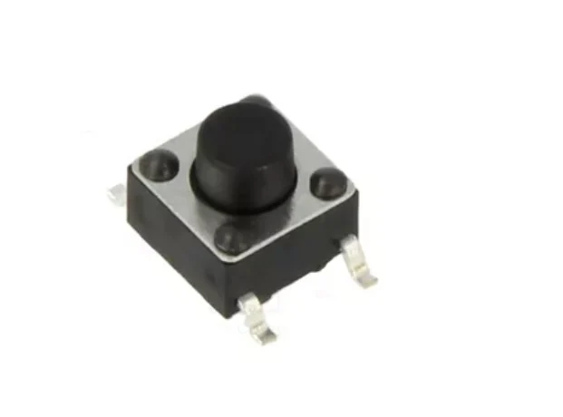 Micro botão de pressão 6 x 6 x 3,5 mm SMD