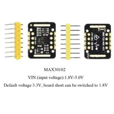 Módulo Sensor de Frequência Cardíaca para Arduino MAX30102, Concentração de Oxigénio no Sangue - Image 2