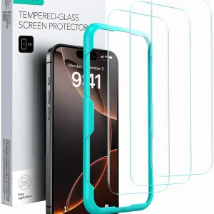 Pack Peliculas ESR c/ 3 protetores de ecrã para iPhone 16 Pro Max