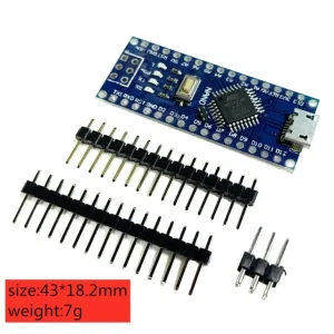 Placa compatível com Arduino Nano V3 USB-C pinos não soldados