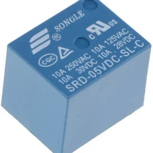 Relé eletromagnético SPDT Ubobina : 5VDC 10A/120VAC 10A/24VDC LEG-5