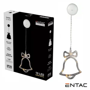 Sino Decorativo c/ ventosa 10 LED 3000K a pilhas ENTAC
