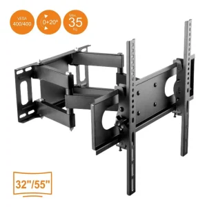 Suporte TV Lcd/LED Curvo 32/55" 35kg Vesa 400/400 C/ 2 Braços