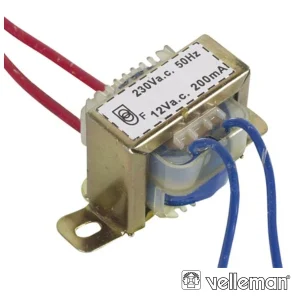 Transformador 2,4Va 1x12V VELLEMAN