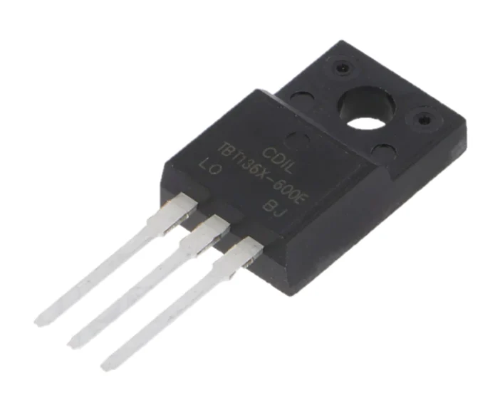 TRIAC BT136 600V 4A TO220FP Igt: 10/25mA Ifsm: 25A